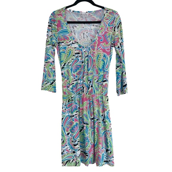 Mud Pie Women’s Multicolor Paisley Dress - Picture 3 of 6